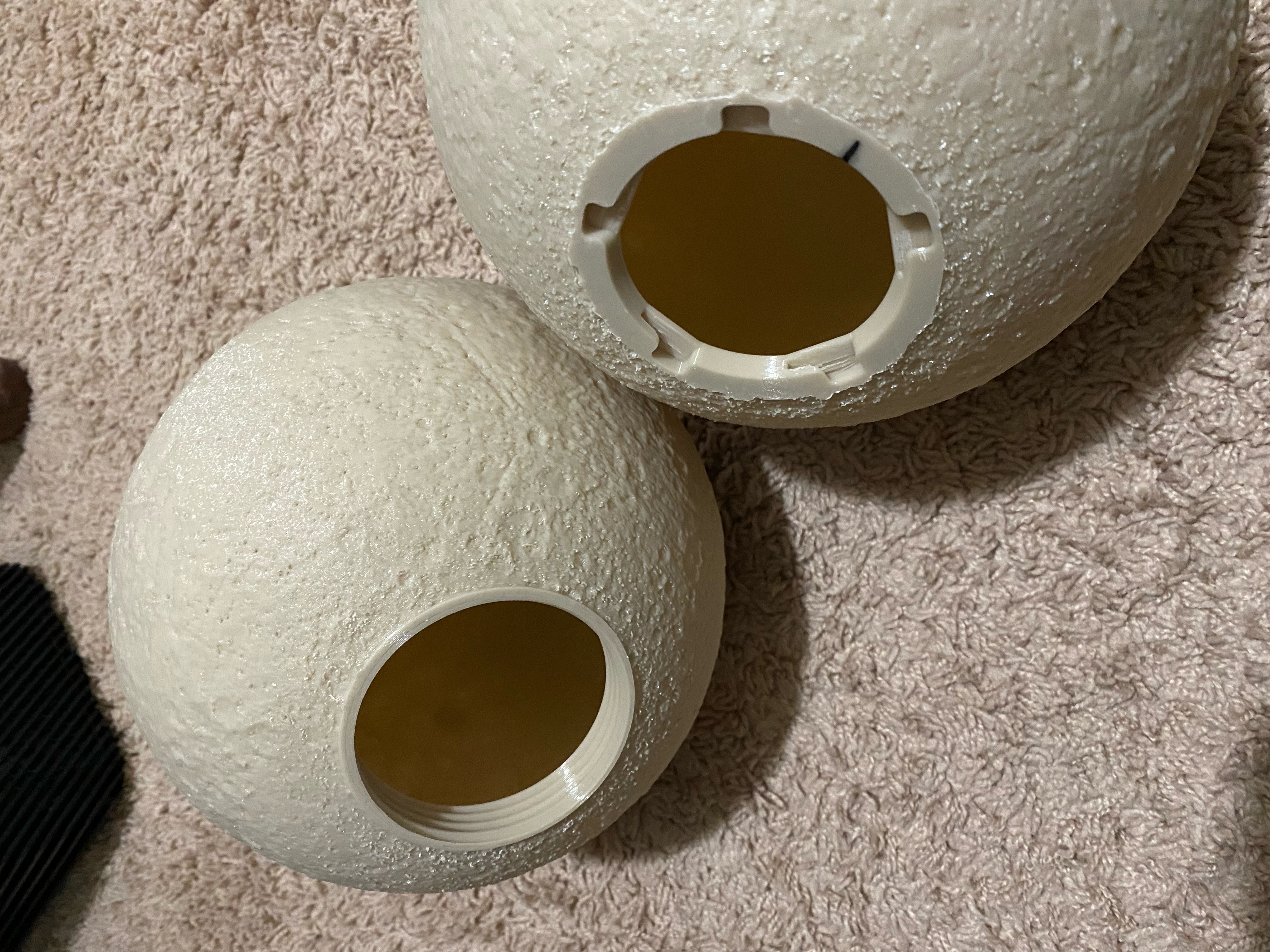 Lithophane Moon Lamp with Wide Screw Base
