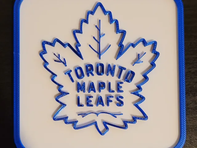 Coaster with Toronto Maple Leafs logo