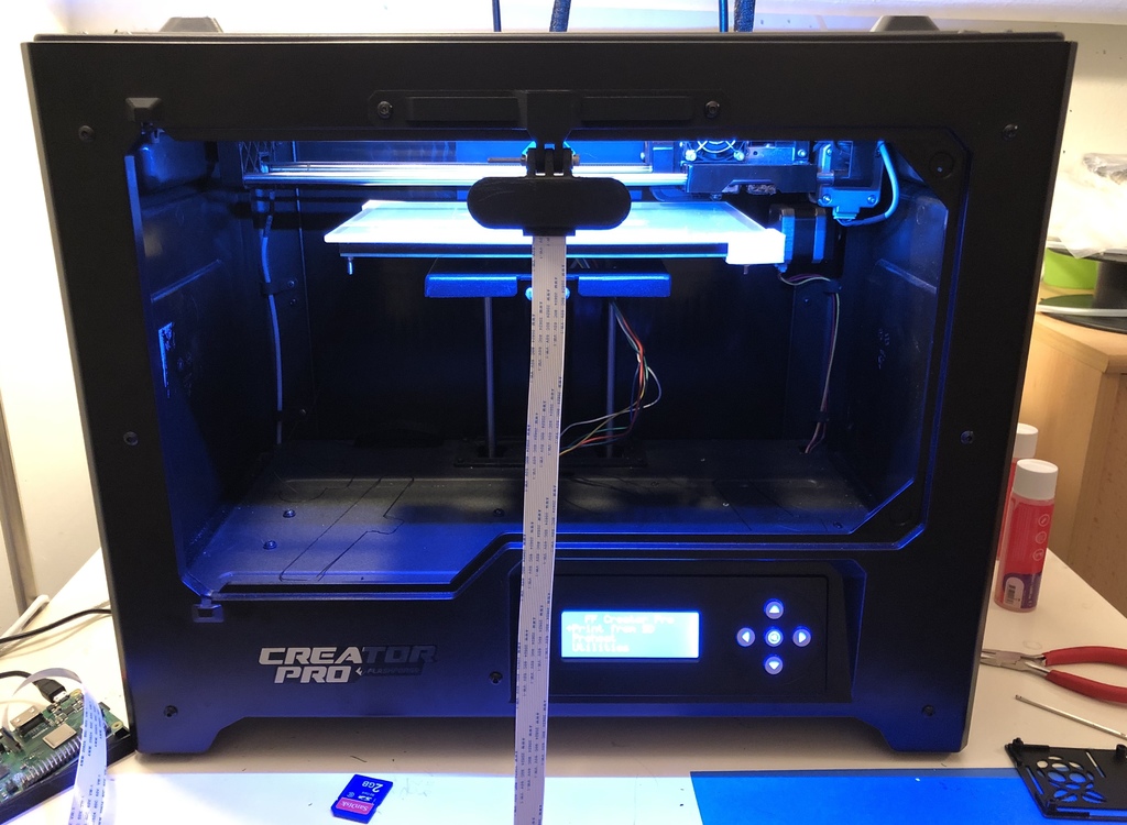 Pi camera on Creator Pro by d4Rk Download free STL model