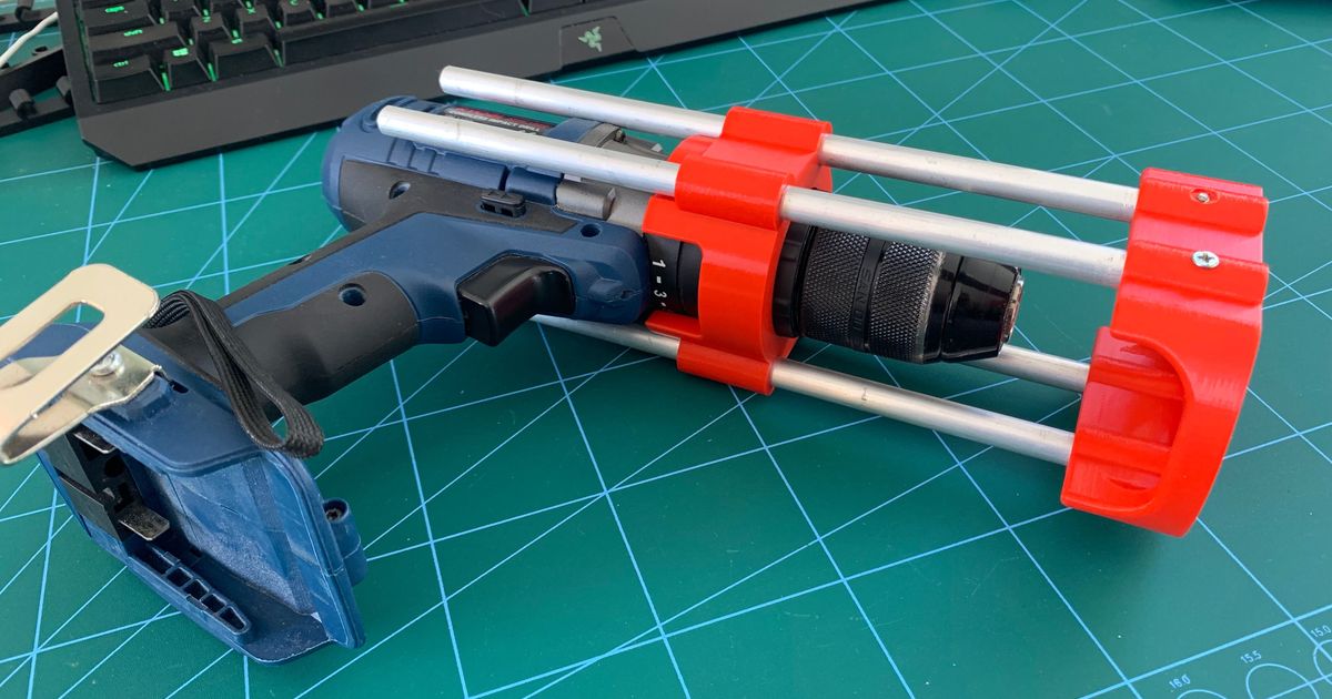 Portable Drill Guide by drewdz Download free STL model