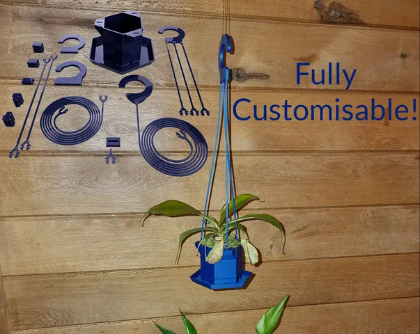 Hanging Plant Pot 100% 3d Printed