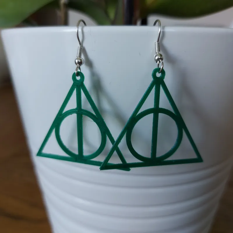 Amazon.com: Harry Potter Earrings For Women 3 Pack Deathly Hallows,  Lightning Scar, Harry Potter Wand: Clothing, Shoes & Jewelry