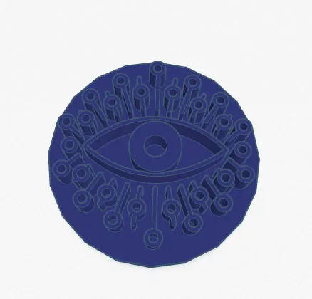 Eye Circle Clay Stamp