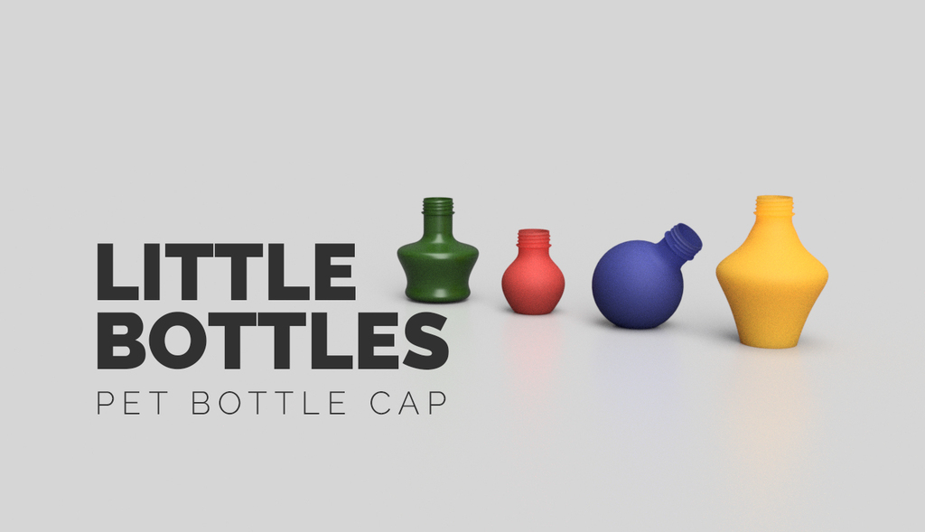 Tiny bottles with PET Bottle Cap Size