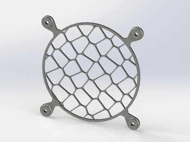 Fan 120 voronoi grid without flow reduction