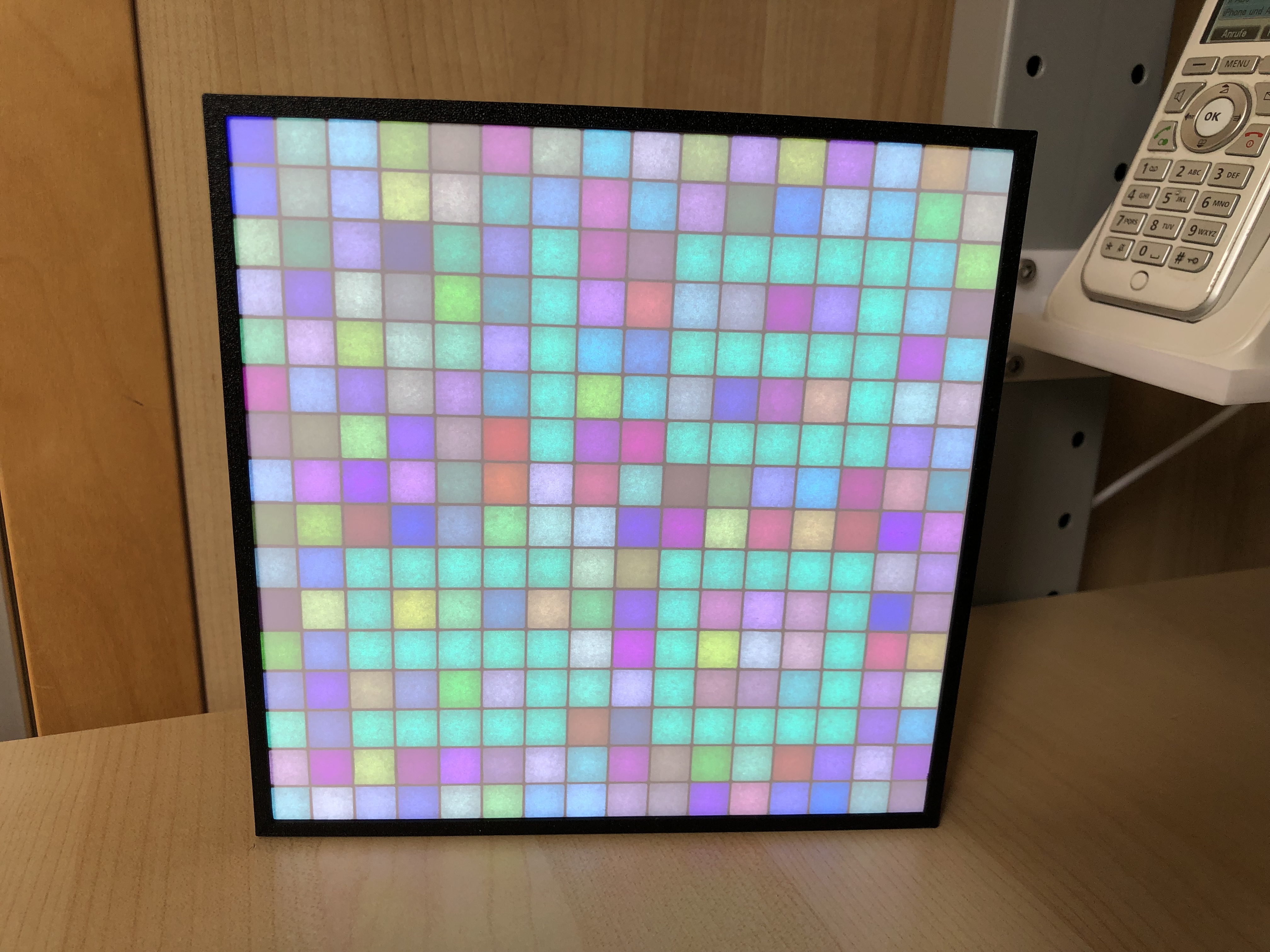 MAZE RUNNER inspired LED matrix clock (16x16)