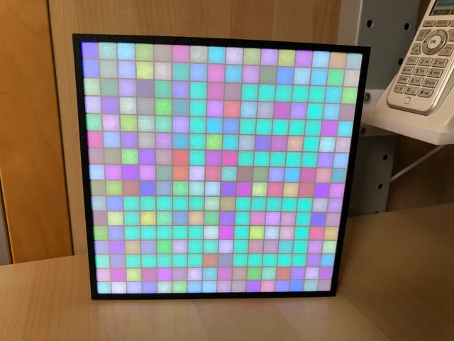 MAZE RUNNER inspired LED matrix clock (16x16)