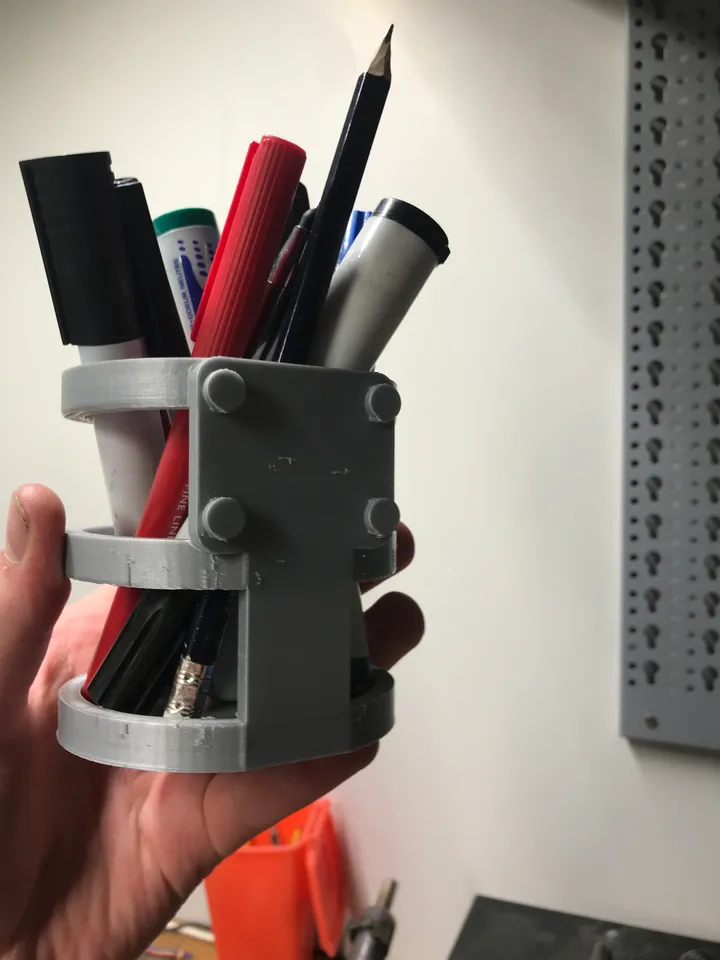 pegboard pencil holder