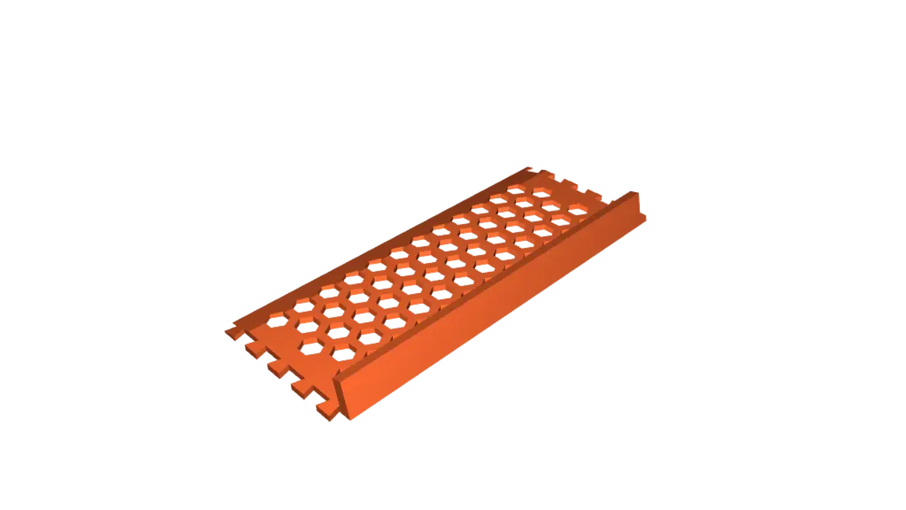 Robot ramp honeycomb pattern by Calzune | Download free STL model ...