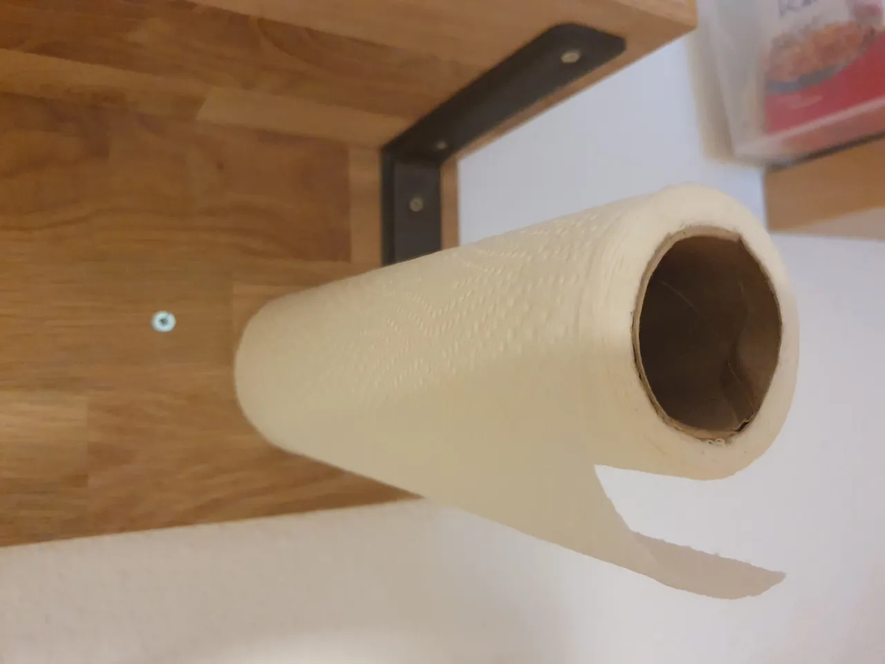 Making a paper towel holder