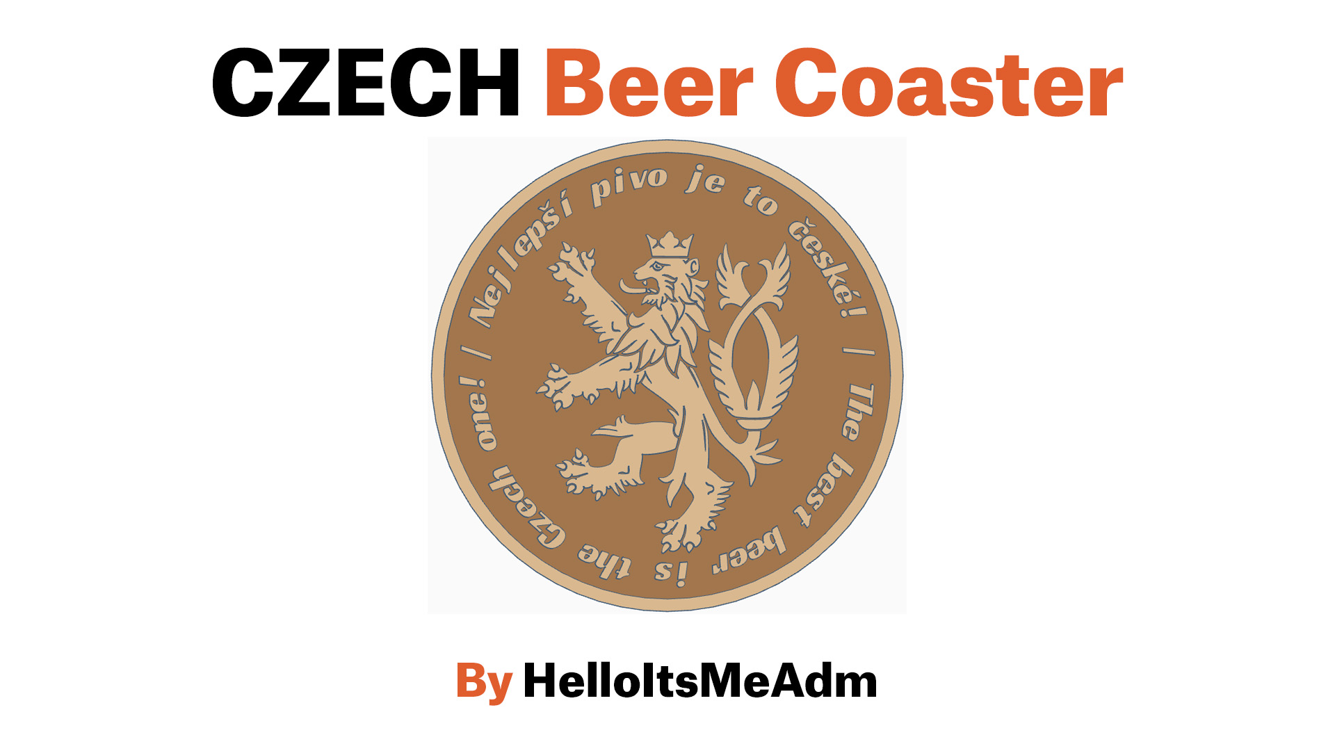 Czech Beer Coaster