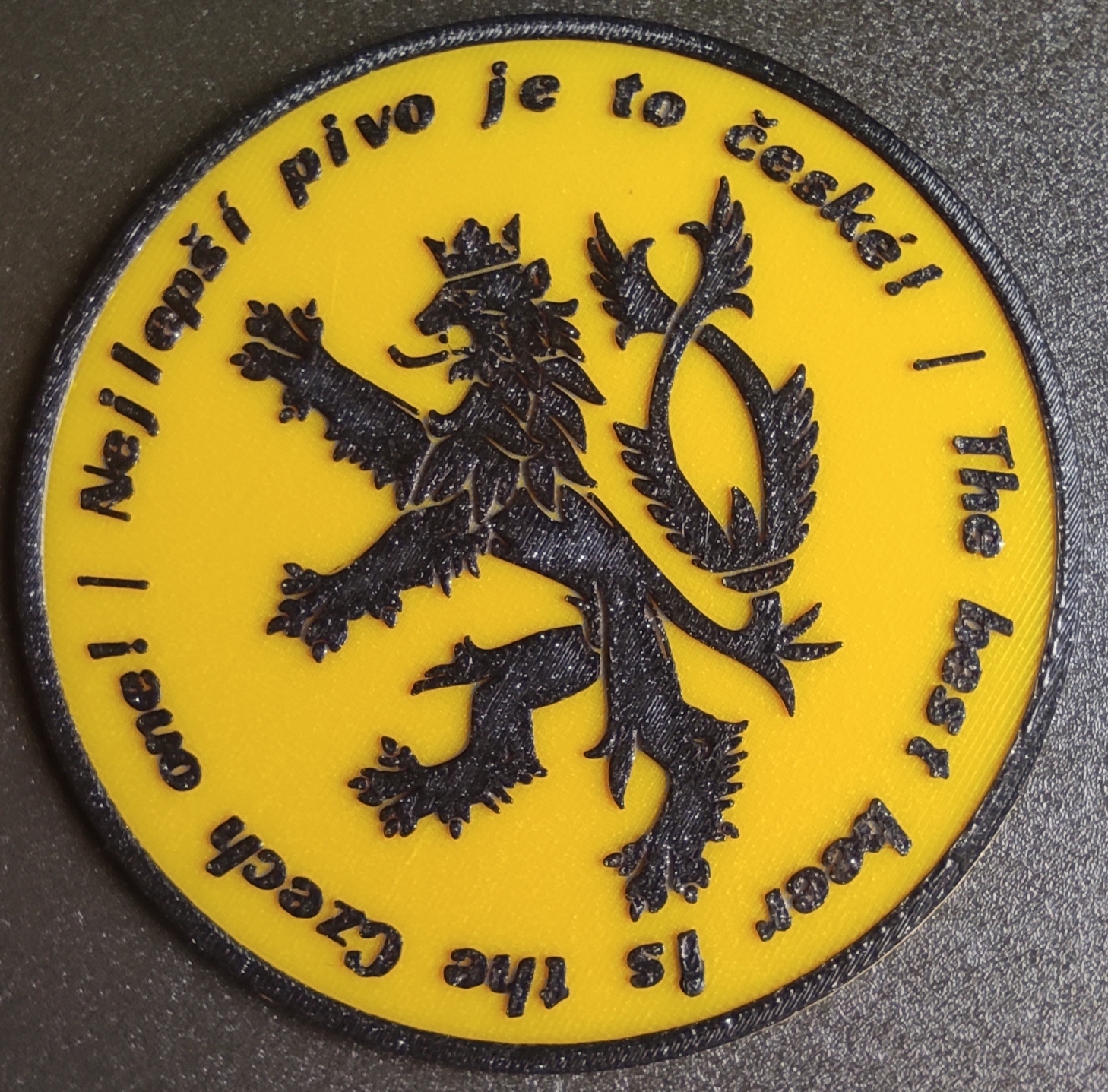 Miniatura 2 do modelo 3D Czech Beer Coaster