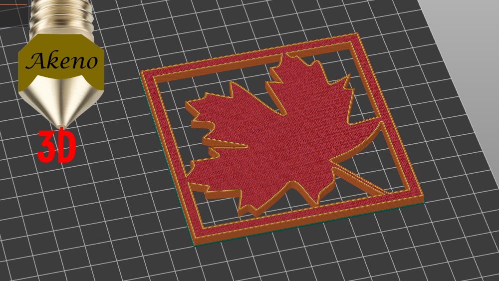 Miniatura 2 do modelo 3D Maple leaf square coaster