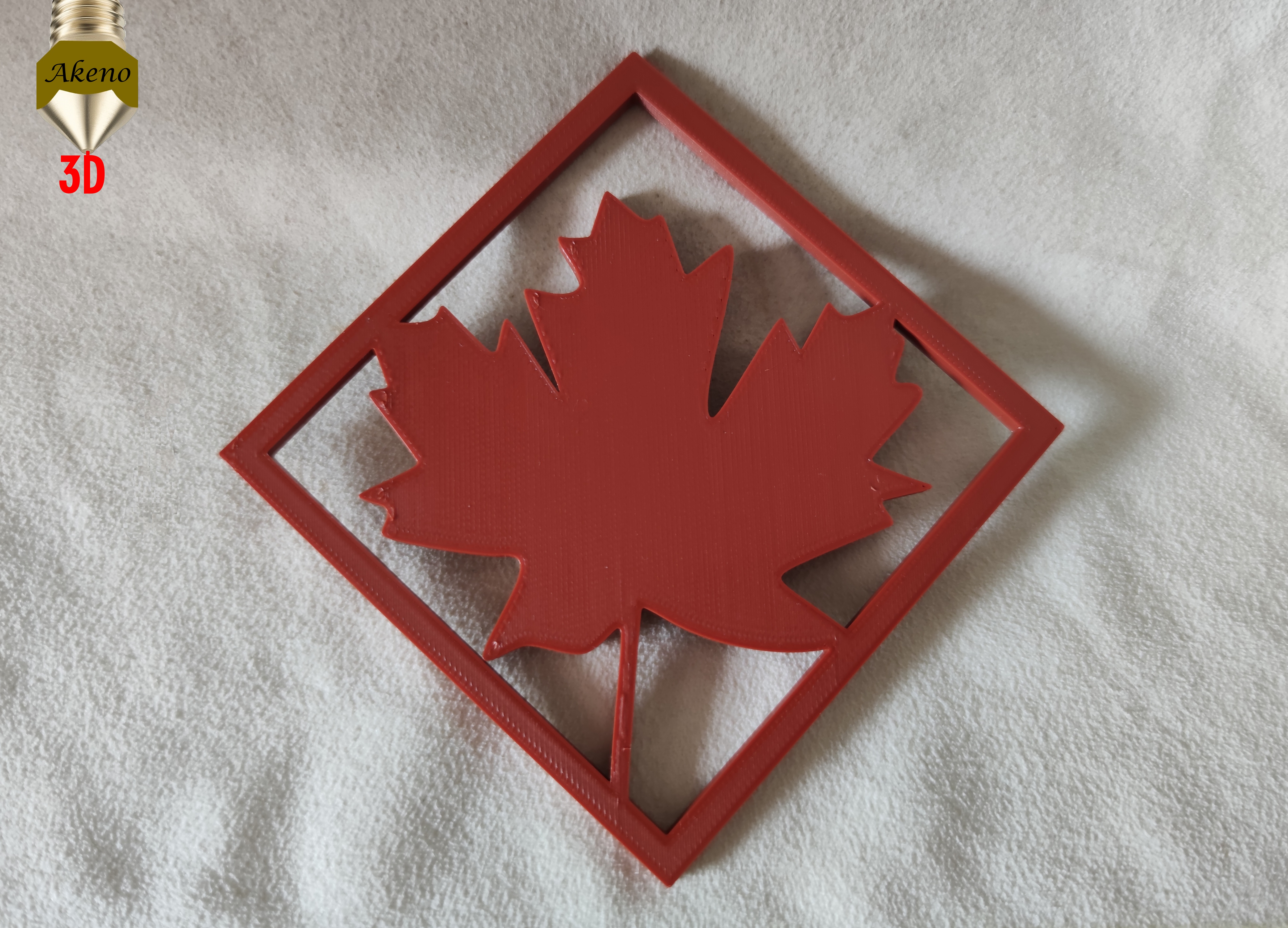 Maple leaf square coaster