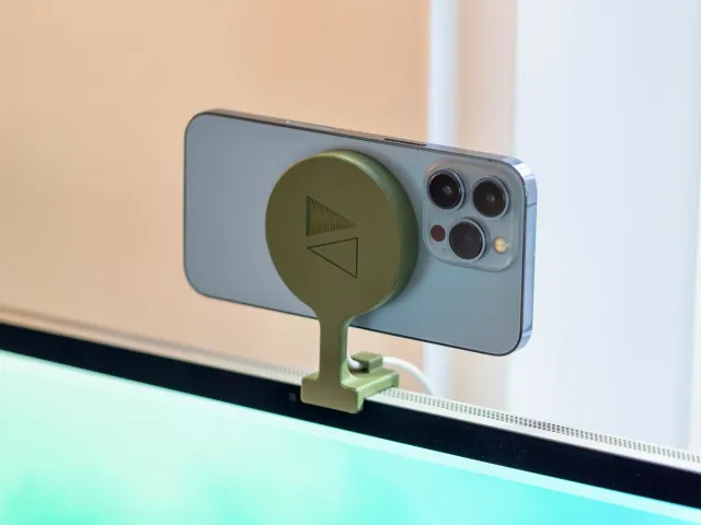 MagSafe Charger iPhone Holder for Continuity Camera in macOS Ventura and iOS 16
