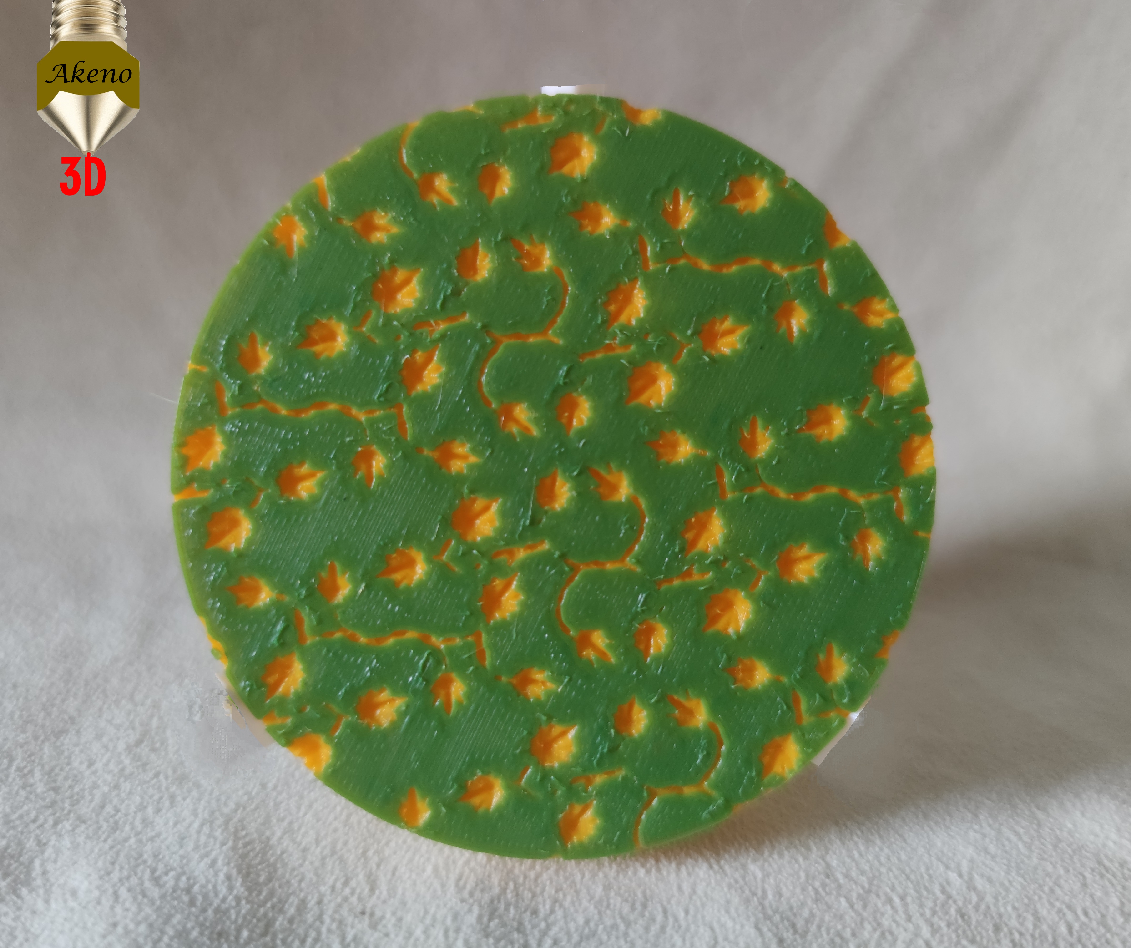 Coasters with a floral motif