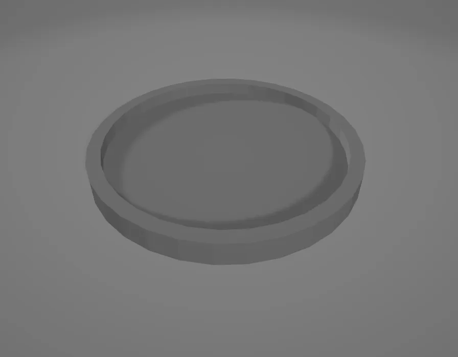 Blank Coaster Template by Ethan, Download free STL model
