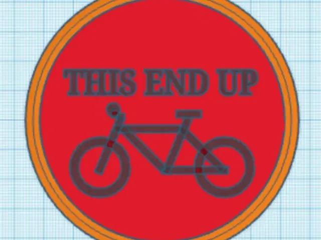 Bicycle Coaster - This side up