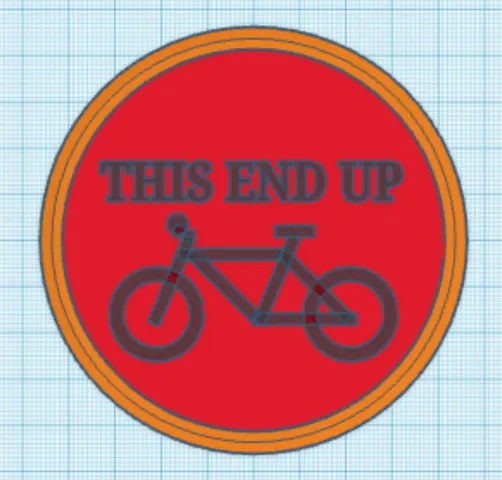 Bicycle Coaster - This side up