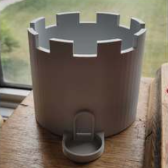 Castle Planter with Drain