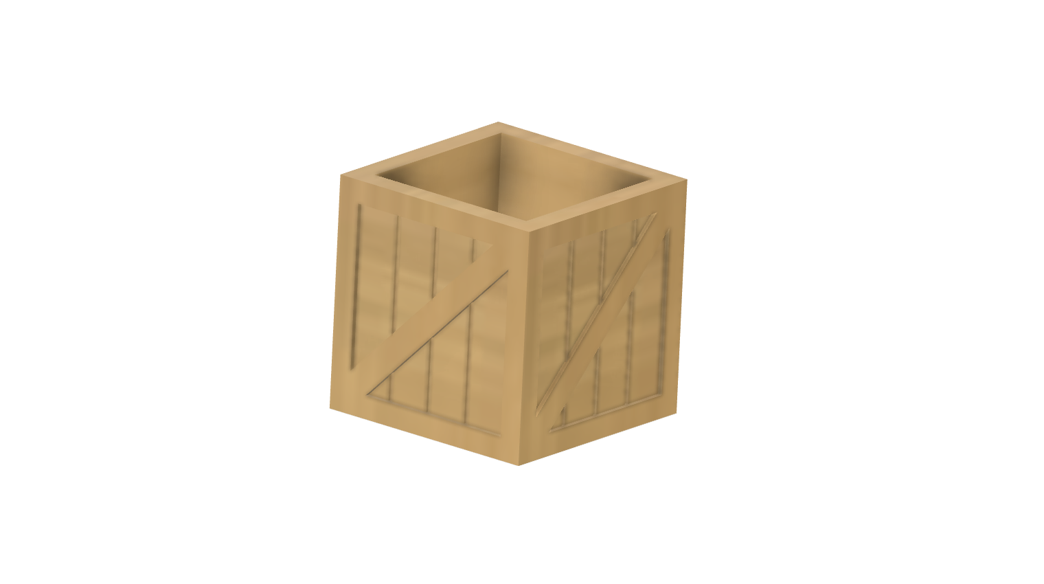 Crate Box planter by El_Ferroide | Download free STL model | Printables.com