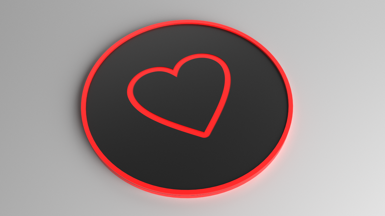Miniatura 5 do modelo 3D Heart Coaster Set