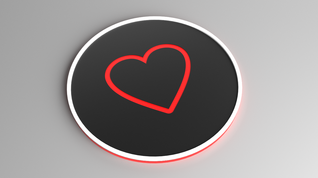 Miniatura 7 do modelo 3D Heart Coaster Set