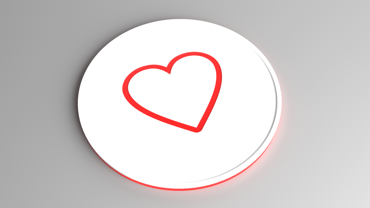 Miniatura 3 do modelo 3D Heart Coaster Set