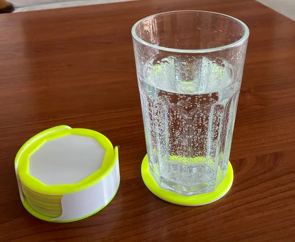 Stand and coaster for IKEA Pokal jars.
