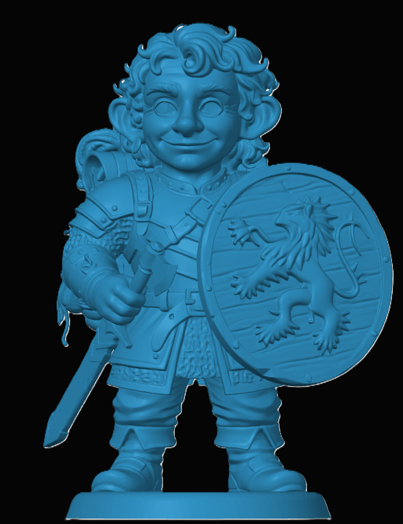 Halfling Fighter — miniatura 3
