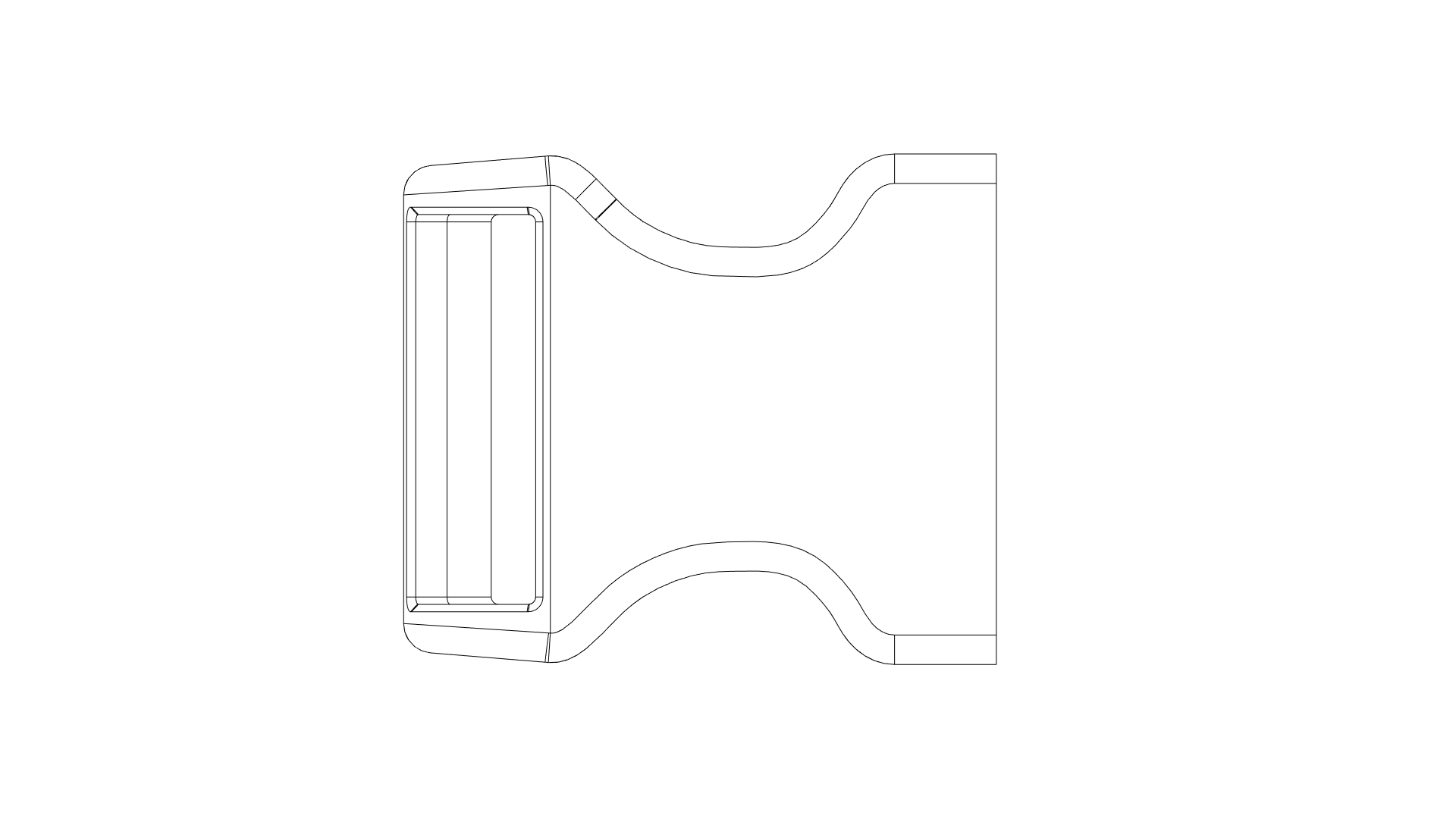 Side Release Buckle Replacement by Haugland Download free STL model