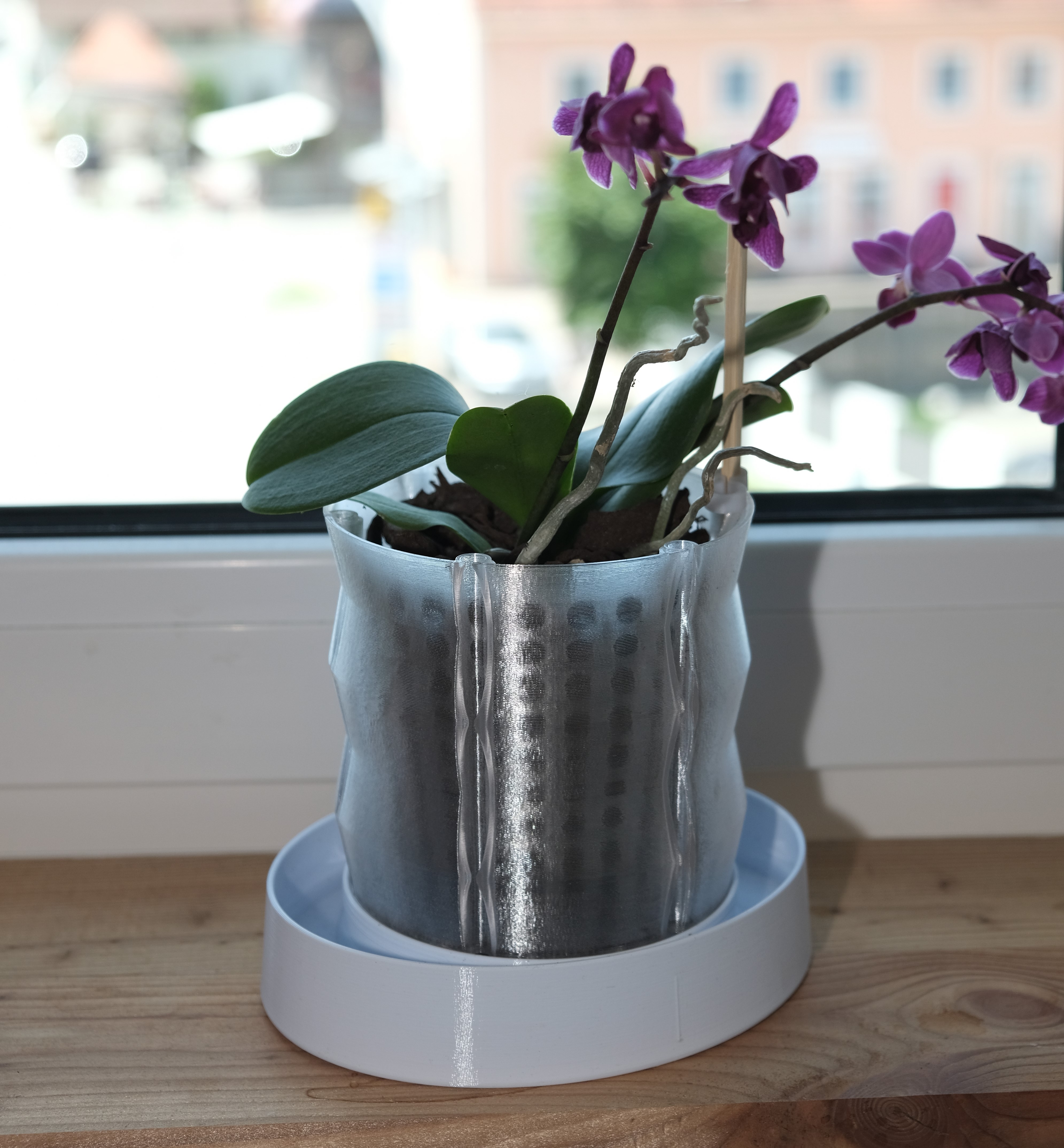 Orchid pot, self watering, vasemode by ropart Download free STL model