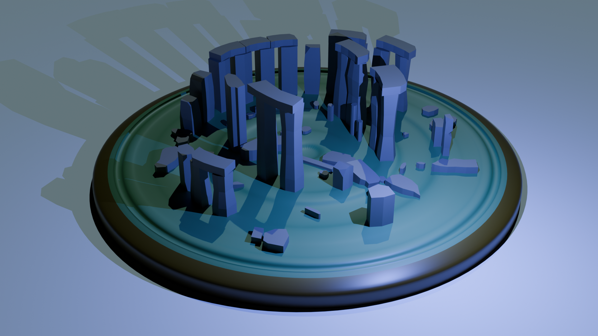 Miniatura 3 do modelo 3D Stonehenge Miniature