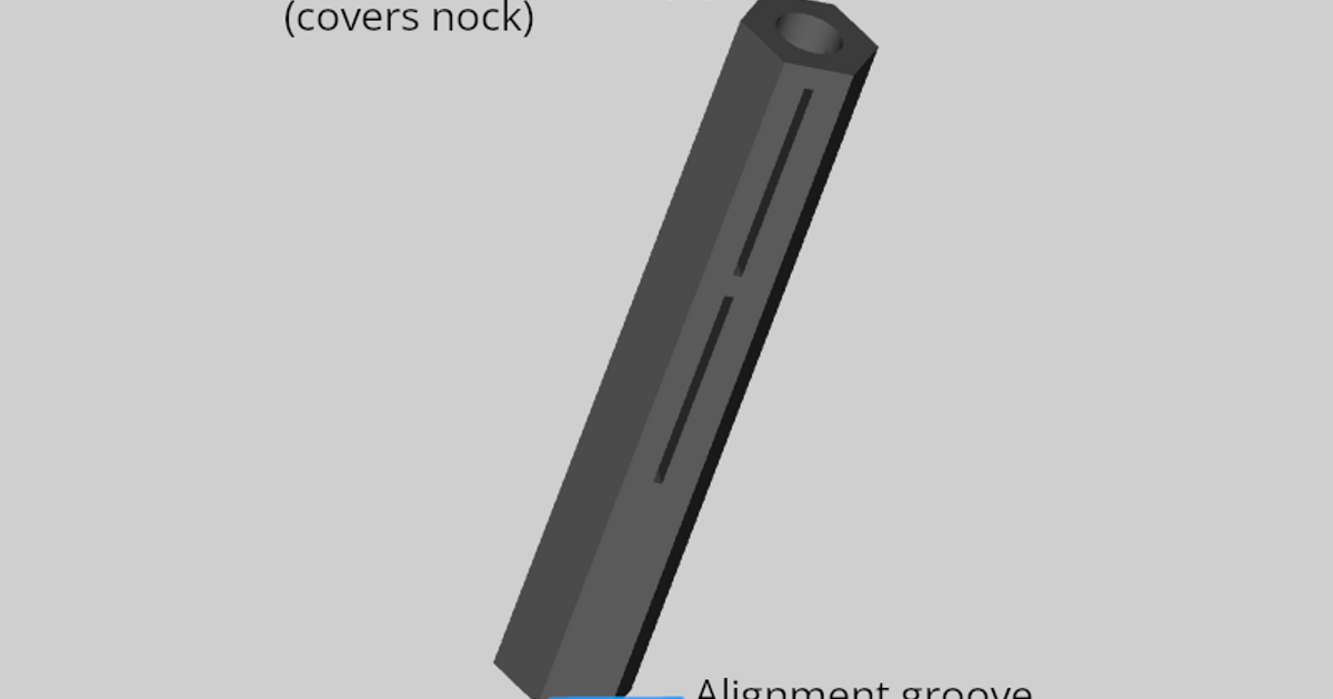 Arrow fletching marking jig (parametric) by ShionS | Download free STL ...