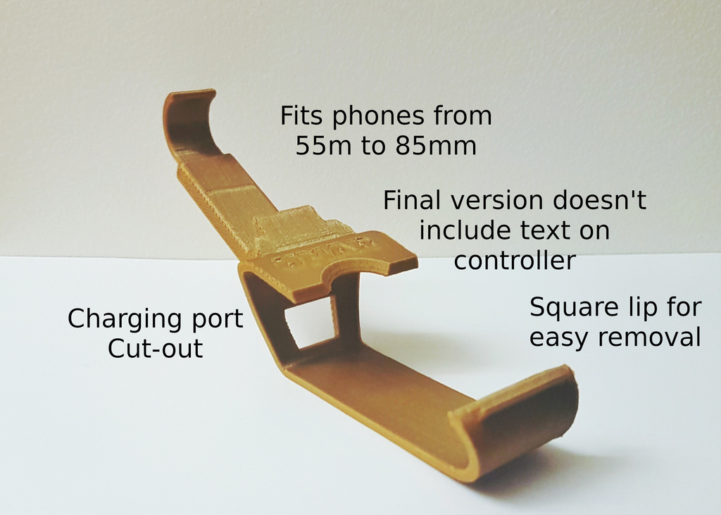 Miniatura 3 do modelo 3D Steam Controller Adjustable Phone Holder Mount