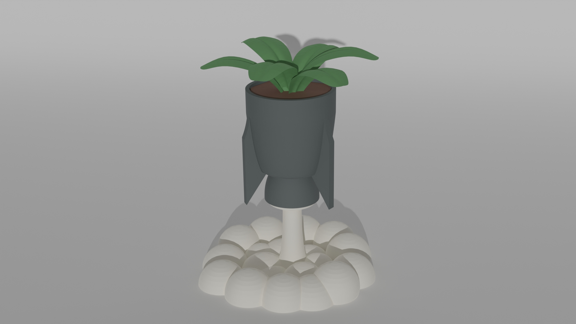Starting Rocket Plant Pot
