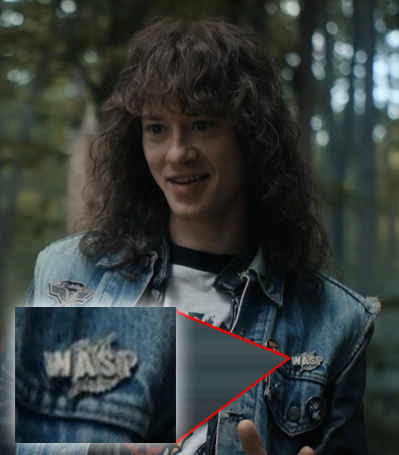Eddie Munson W.A.S.P. Band logo pin - Stranger Things 4