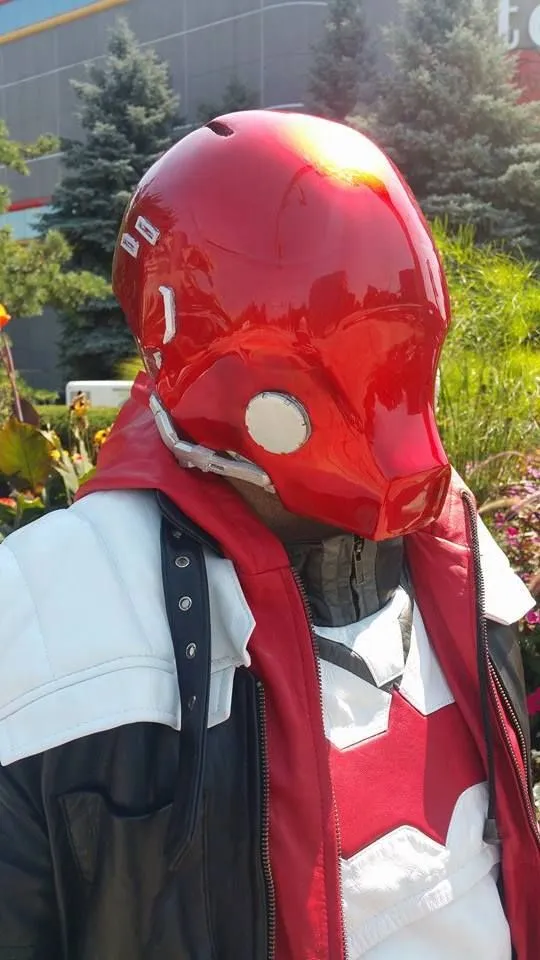 Red Hood Biker Helmet Hood Mask Helmet Arkham Knight Red Hood Motorcycle  Helmet Red Hood