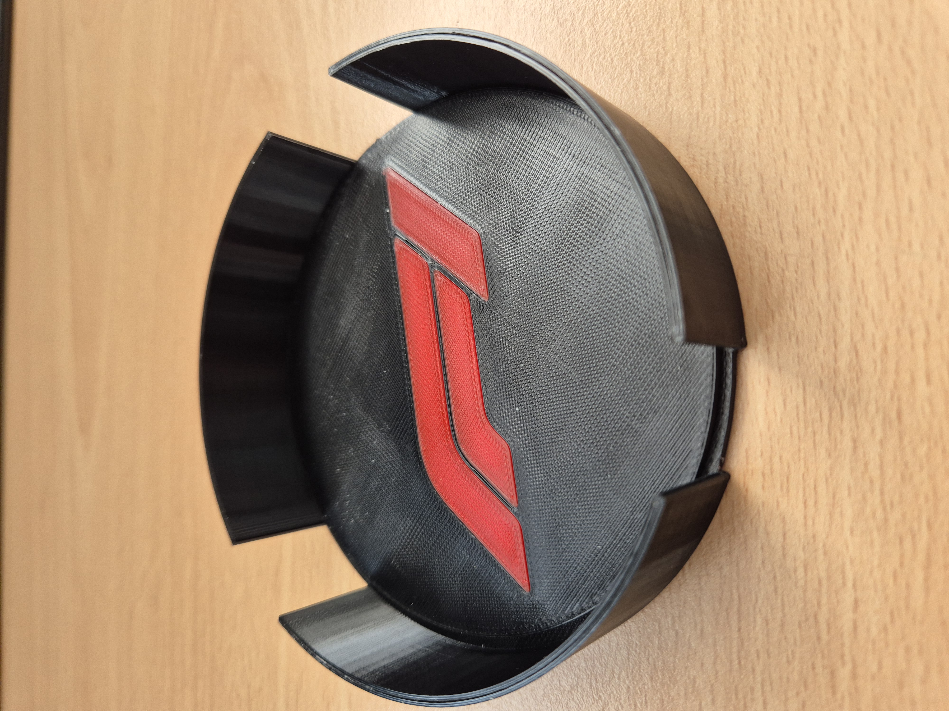 Formula 1-themed coasters and a coaster holder.