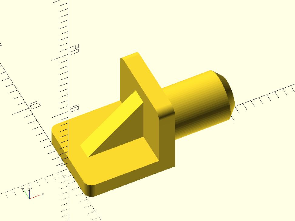 Kolíček police (Peg shelf) - OpenSCAD parametrizable