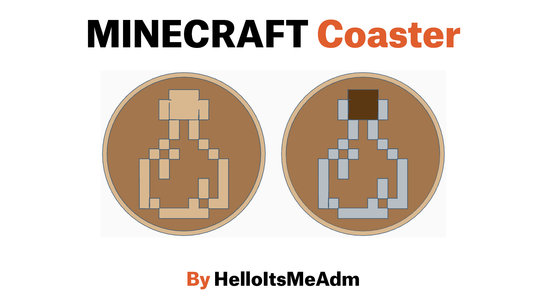 Minecraft Bottle Coaster