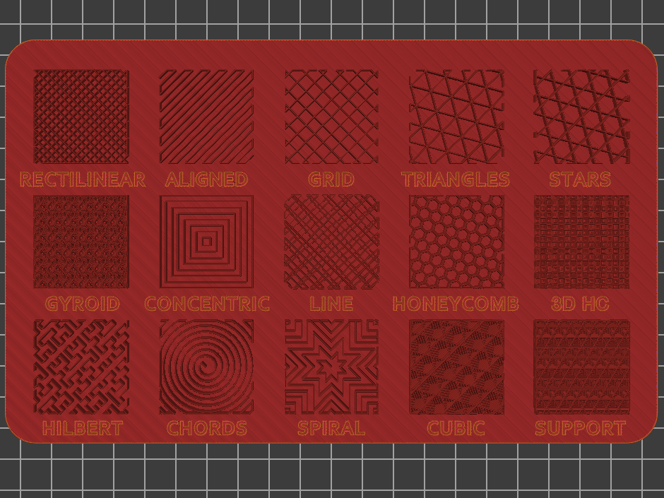 Infill samples by Swichtden | Download free STL model | Printables.com