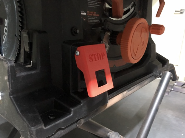Evolution Table Saw Switch Cover — thumbnail 2