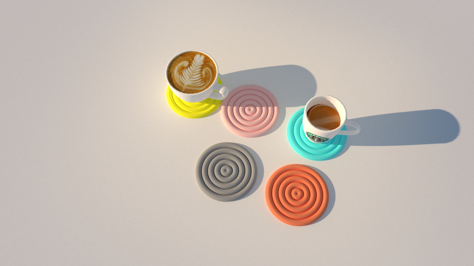 Miniatura 2 do modelo 3D Coaster - circle (minimalistic)