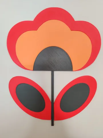 Wall Art - Retro Flower. Orla Kiely