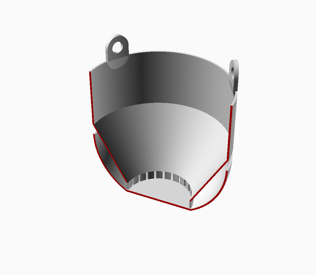 Miniatura 2 do modelo 3D Hanging flowerpot