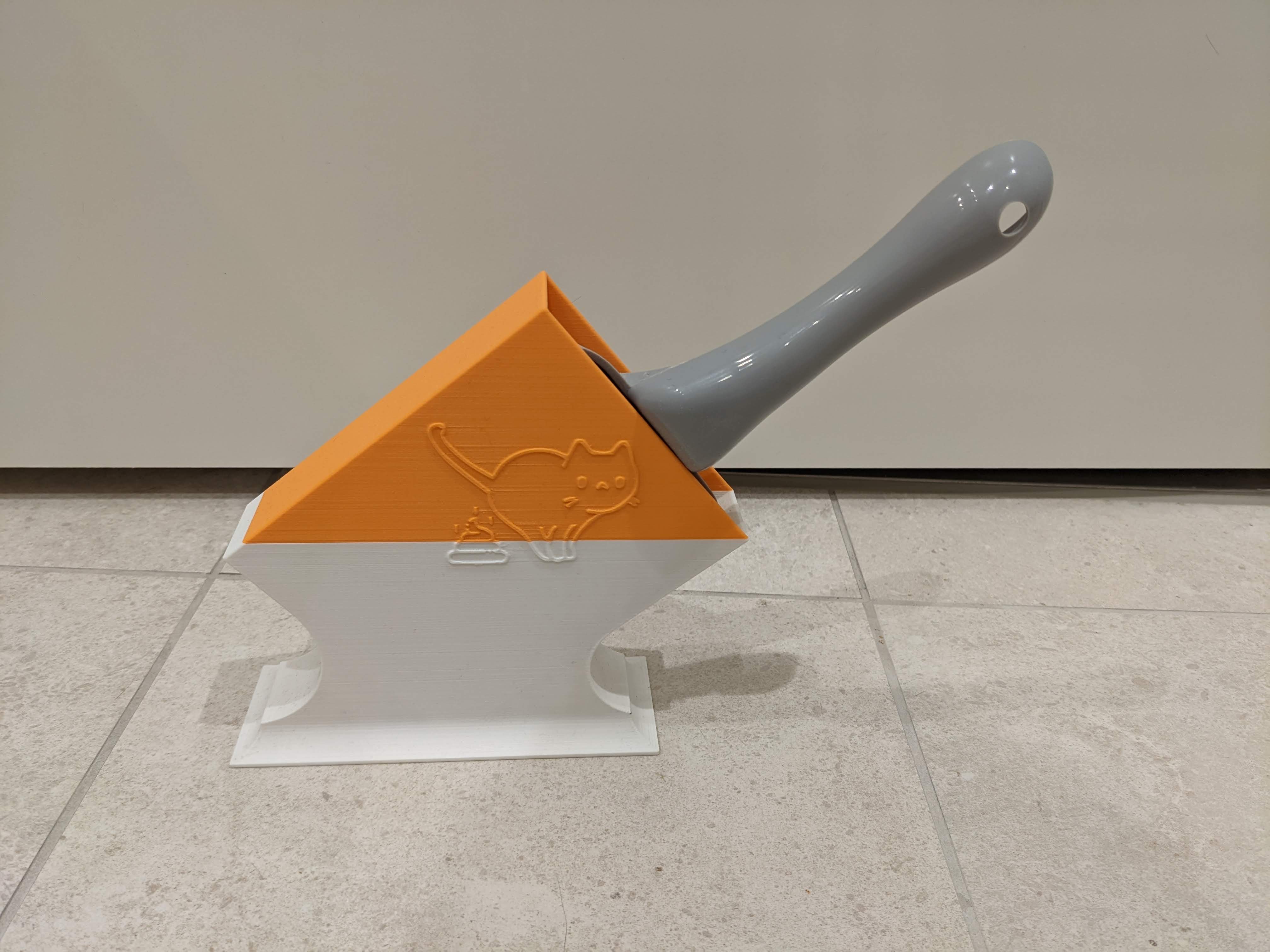 Customizable cat litter-box poop scoop holder