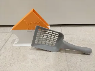 [UPDATED] Fully customizable cat litter-box poop scoop holder