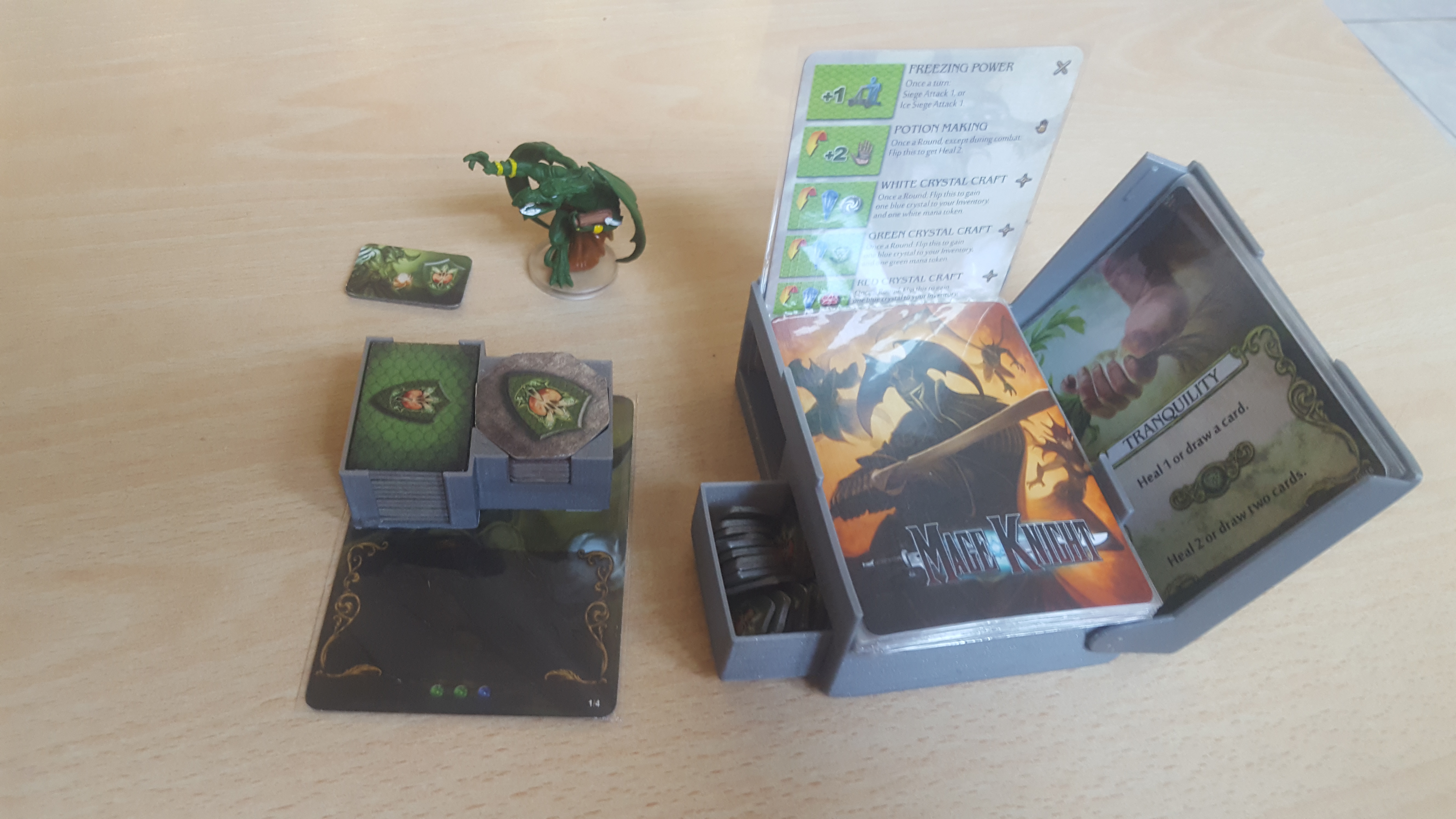 Mage Knight character in-game organizer + storage