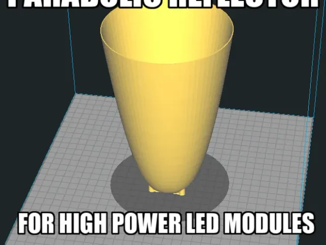 PARABOLIC REFLECTOR SPOTLIGHT FOR LED MODULE 20-100W